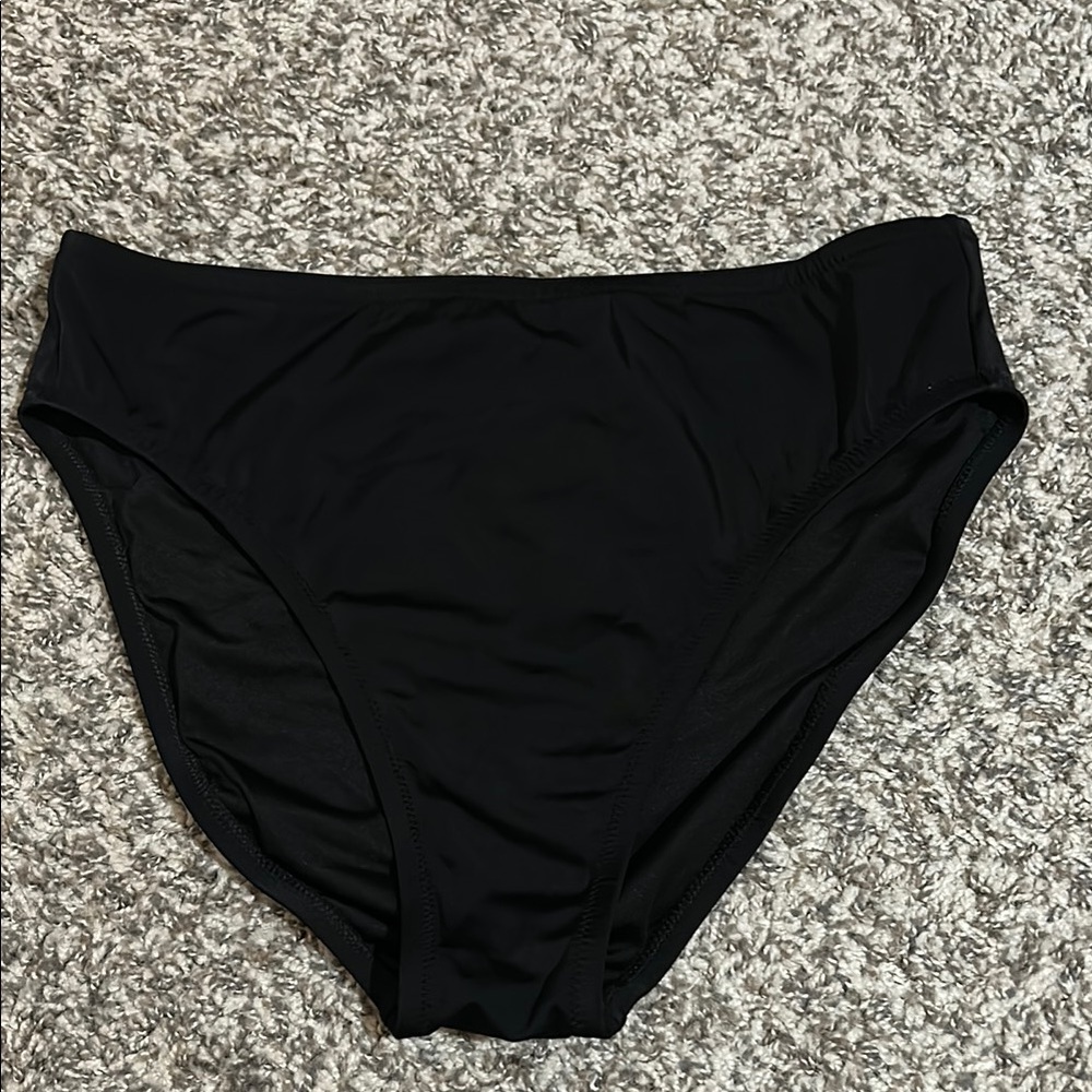 Victoria Secret Classic Black Women's Swim Bottom size Large